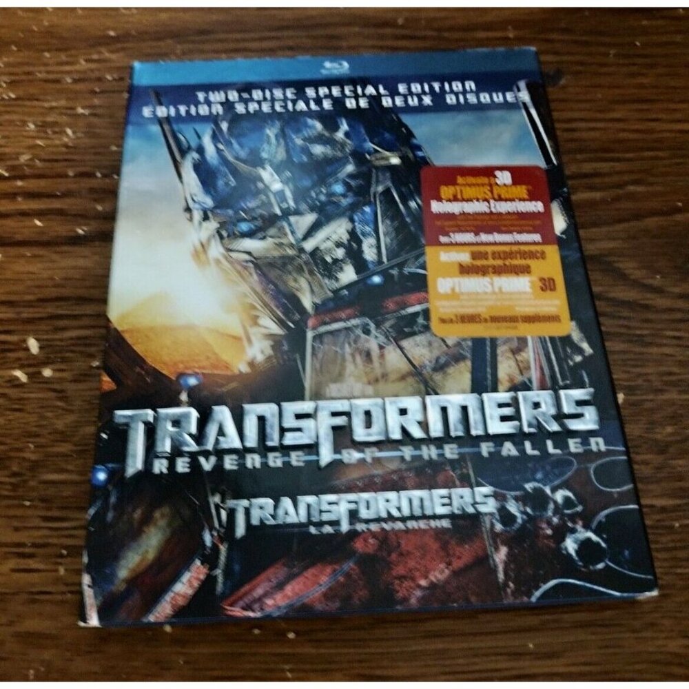 Transformers: Revenge of the Fallen (Blu-ray/DVD, 2-Disc Set, 2009) w/ slipcover